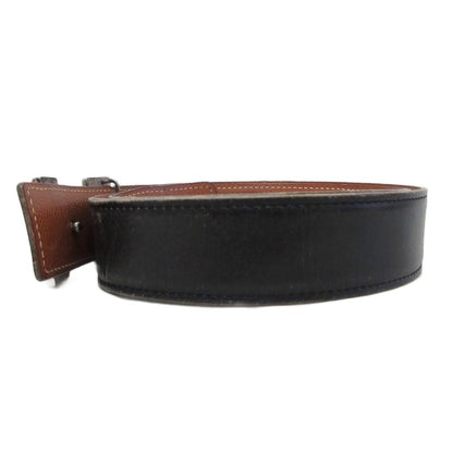 Hermes Constance H Logo Buckle Belt Leather 70 Black — view 2