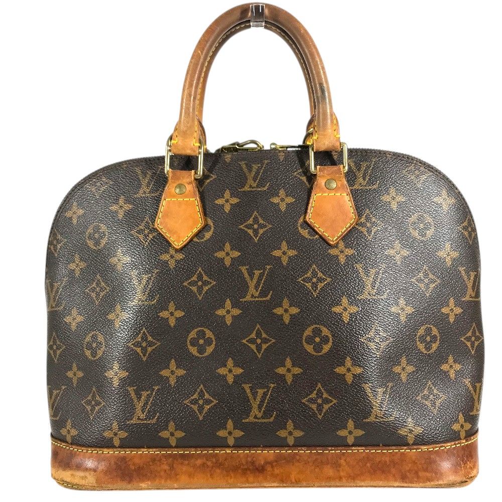 Louis Vuitton Handbag Alma Vintage Shape Monogram Canvas Brown