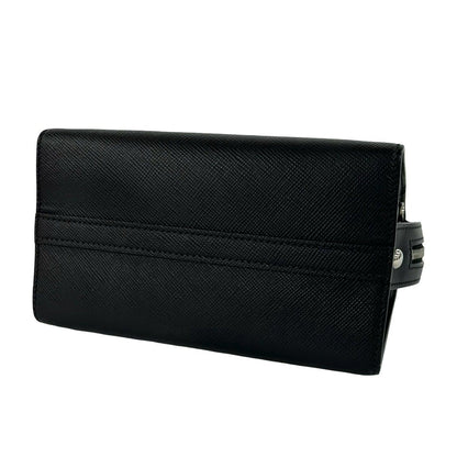 Prada Kristen Triangle Logo Saffiano Leather 2-Way Shoulder Bag Black — view 8