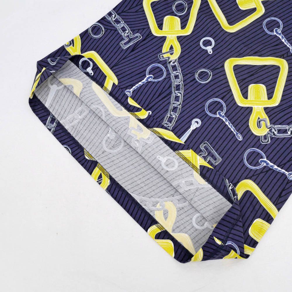 Hermes T-Shirt Kaleidoscope Navy Yellow Blue Cotton — view 7