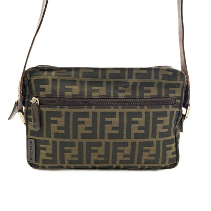 Fendi Zucca Shoulder Bag Brown