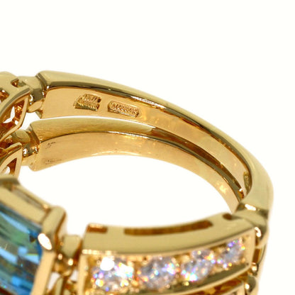 Bvlgari Allegra Multi Stone Diamond Ring 18k Yellow Gold — view 6