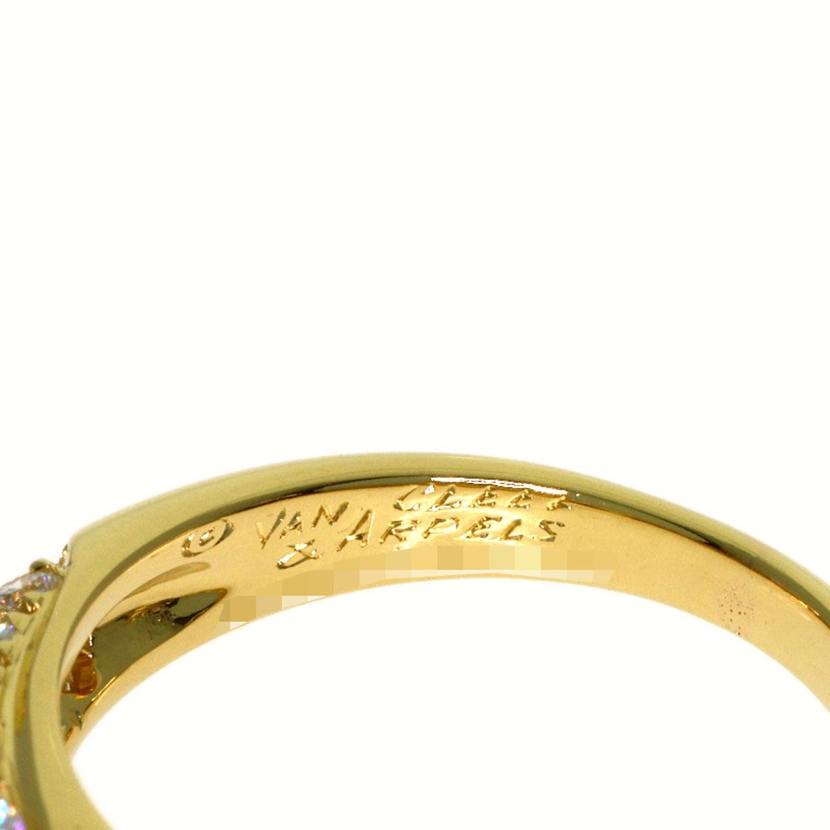 Van Cleef & Arpels Diamond Pave Ring 18k Yellow Gold — view 5