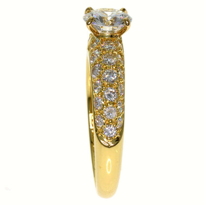 Van Cleef & Arpels Diamond Pave Ring 18k Yellow Gold — view 3