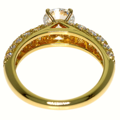 Van Cleef & Arpels Diamond Pave Ring 18k Yellow Gold — view 4