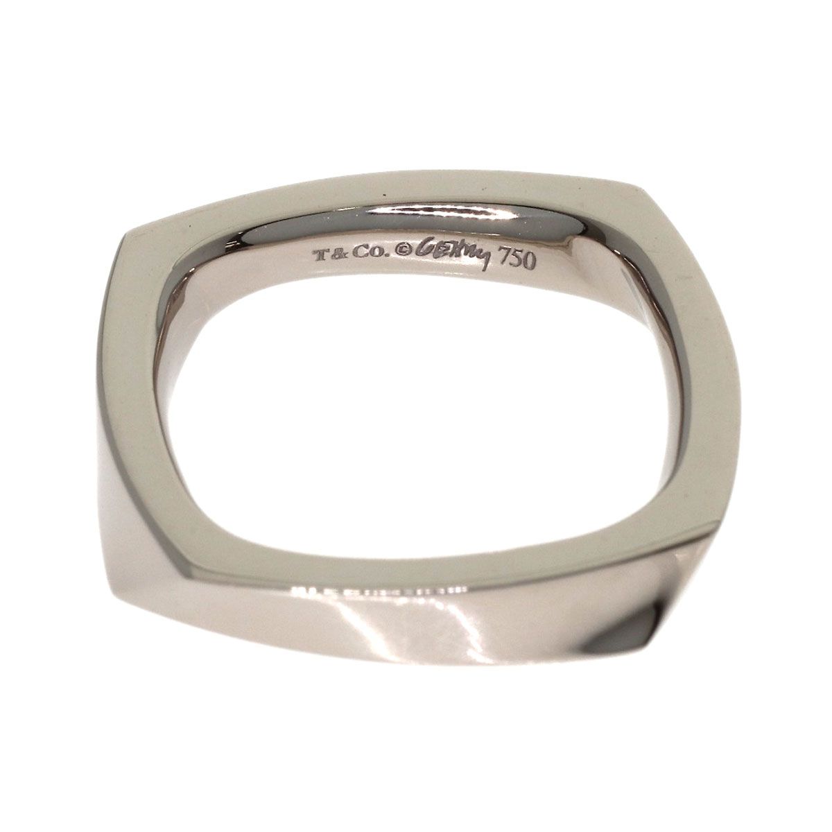 Tiffany & Co Frank Gehry Torque Narrow Ring 18k White Gold — view 4