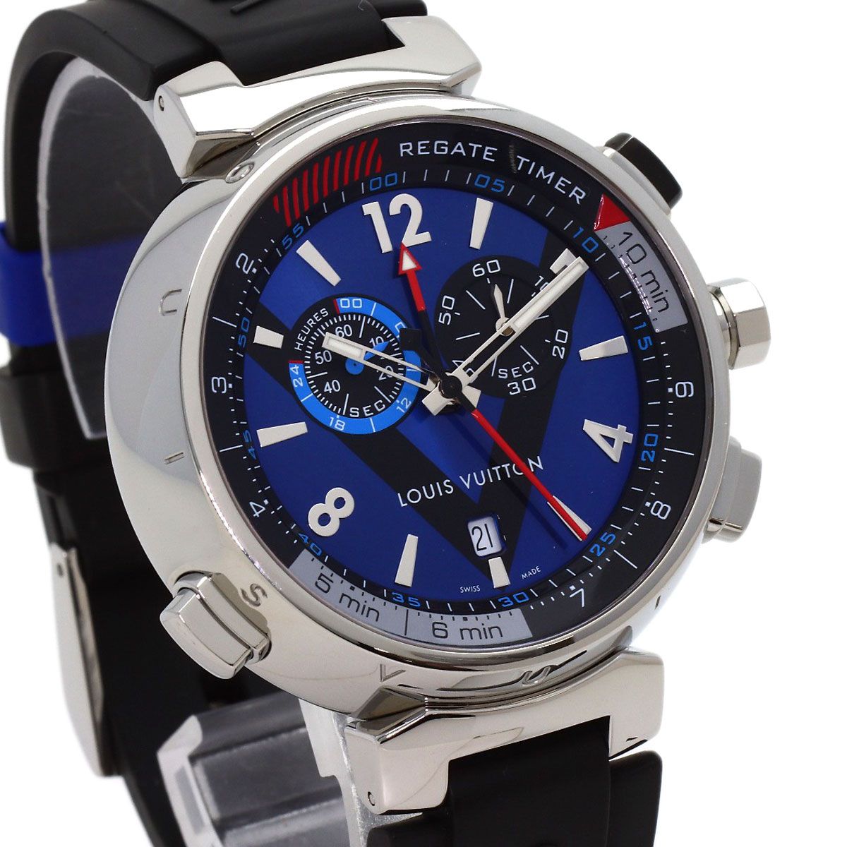 Louis Vuitton Tambour Cup Regatta Watch SS Rubber — view 4