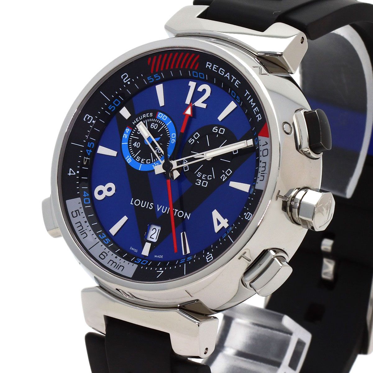 Louis Vuitton Tambour Cup Regatta Watch SS Rubber — view 3
