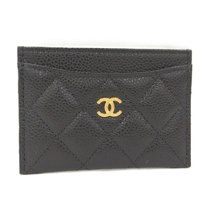 Chanel Classic Card Case Caviar Leather Black