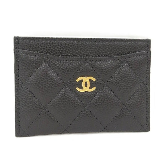 Chanel Classic Card Case Caviar Leather Black