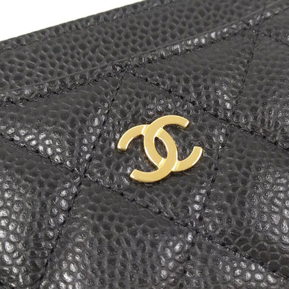 Chanel Classic Card Case Caviar Leather Black — view 5