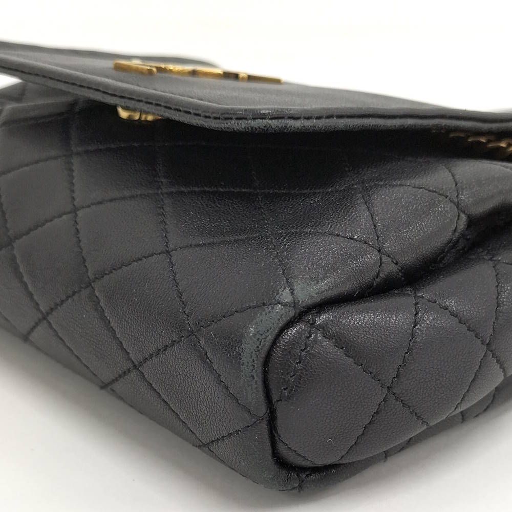 Saint Laurent Nolita Mini Chain Shoulder Bag Leather Black Gold — view 3