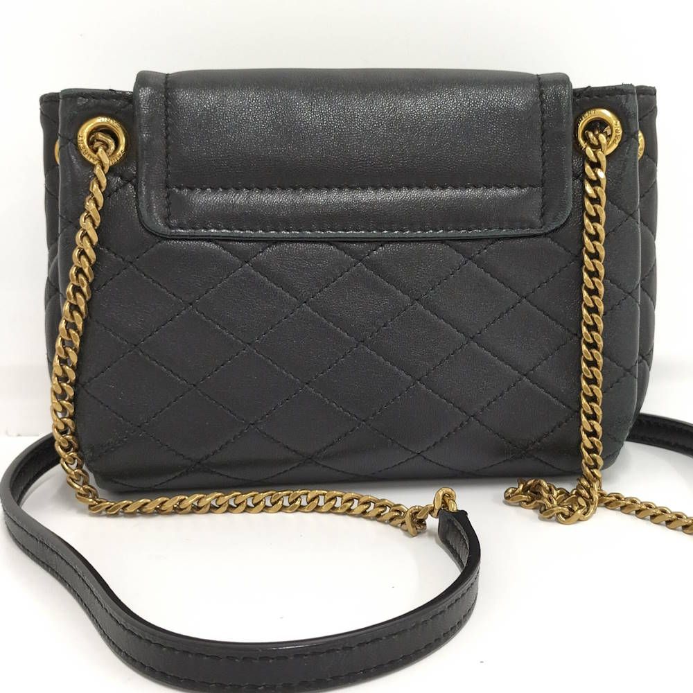 Saint Laurent Nolita Mini Chain Shoulder Bag Leather Black Gold — view 2