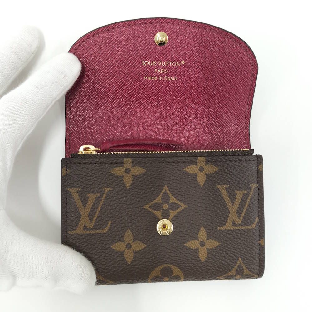 Louis Vuitton Porte Monnaie Rosalie Coin Purse Monogram Fuchsia — view 2