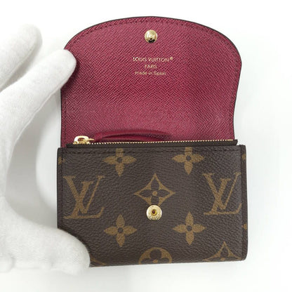 Louis Vuitton Porte Monnaie Rosalie Coin Purse Monogram Fuchsia — view 2