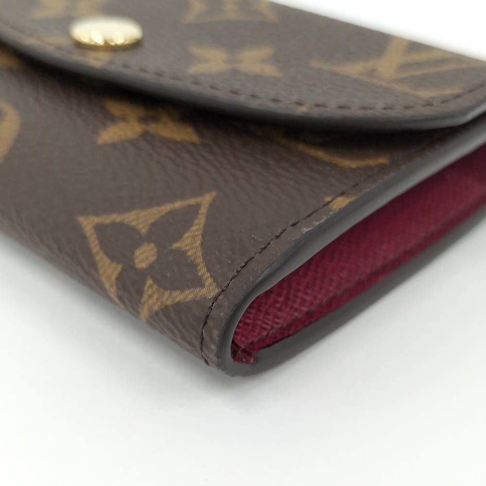 Louis Vuitton Porte Monnaie Rosalie Coin Purse Monogram Fuchsia — view 5