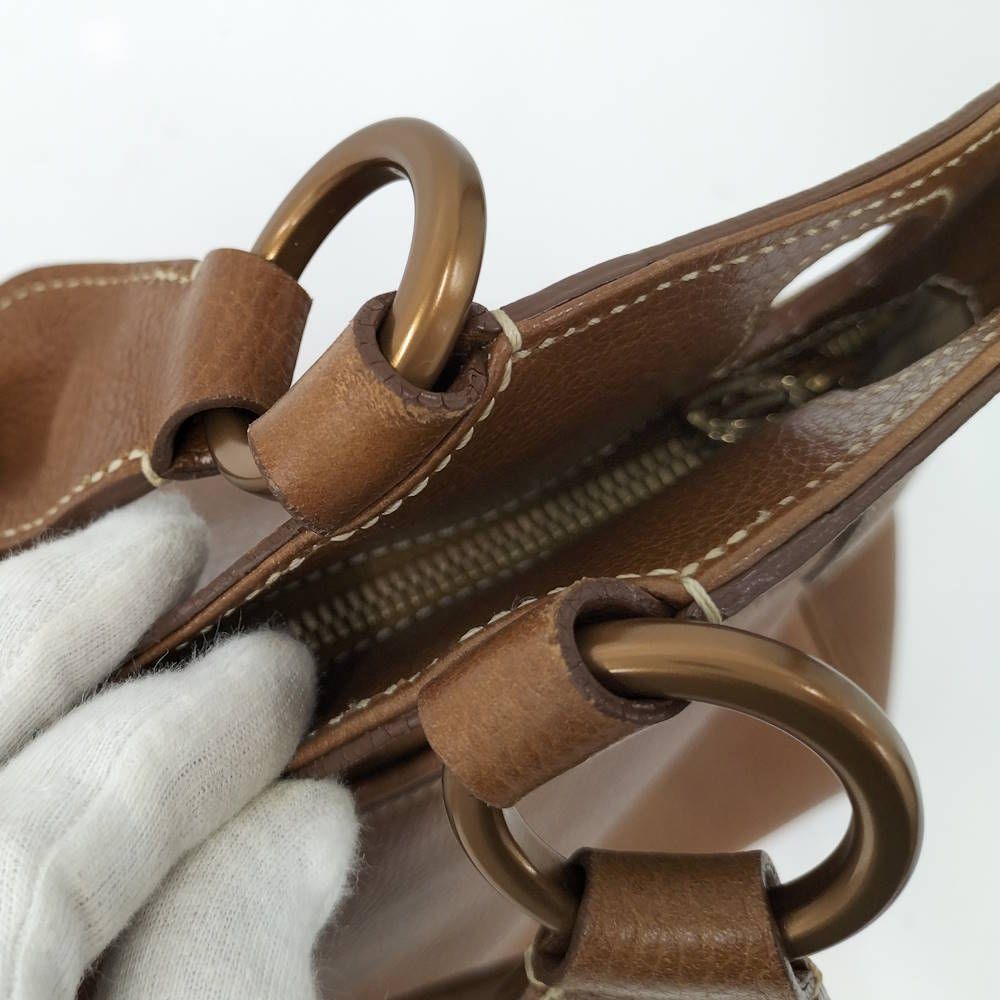 Cartier Marcello Handbag Leather Brown — view 6