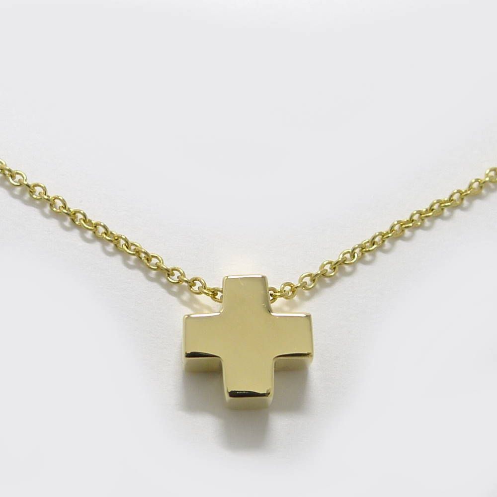 Tiffany & Co Roman Cross Necklace Yellow Gold — view 2