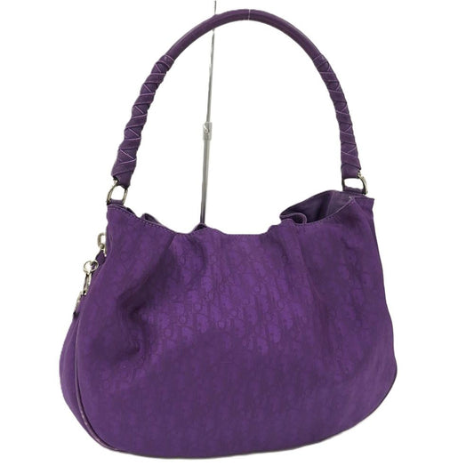 Dior Trotter One Handle Bag Nylon Purple