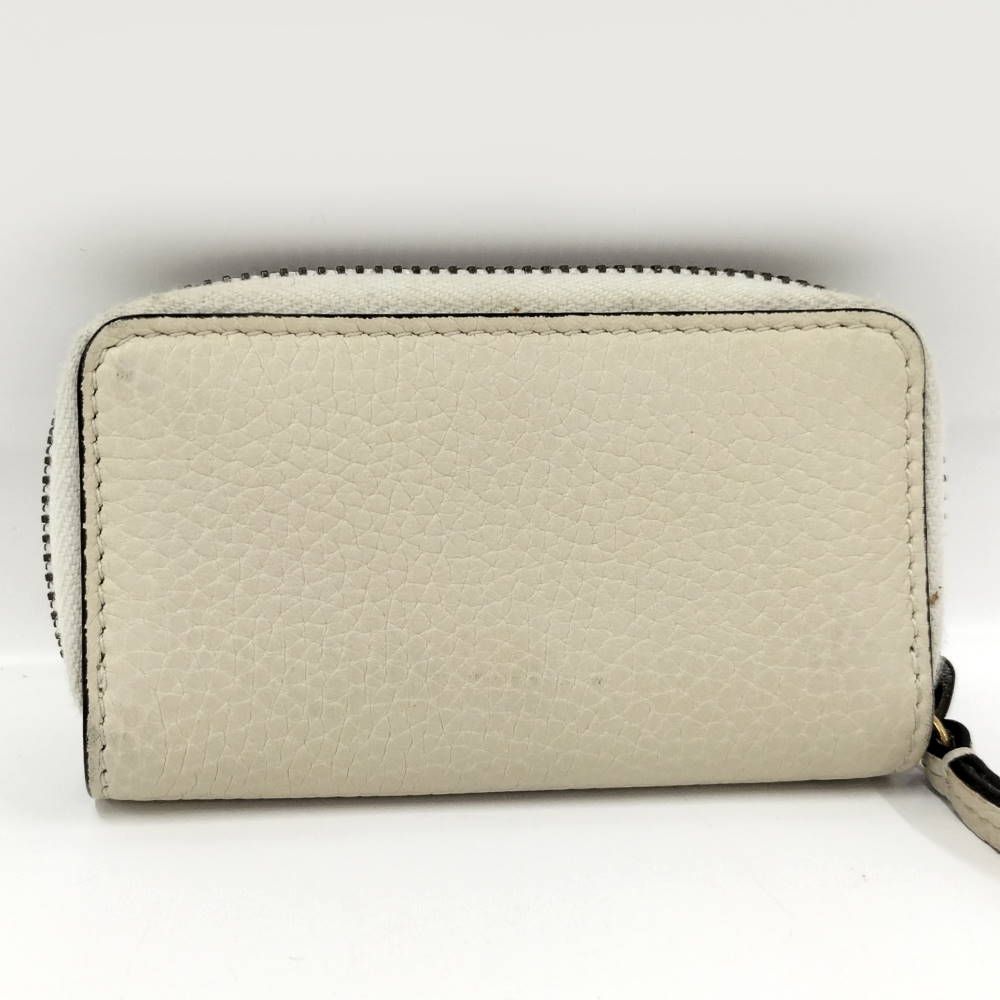 Gucci Coin Purse Bee Leather Beige — view 2