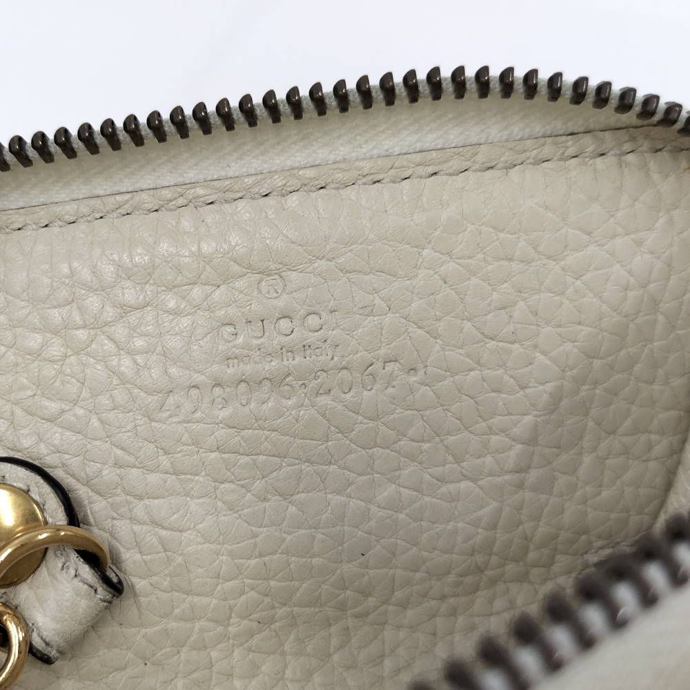 Gucci Coin Purse Bee Leather Beige — view 7