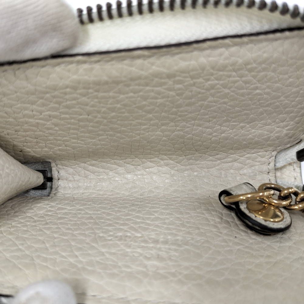 Gucci Coin Purse Bee Leather Beige — view 8