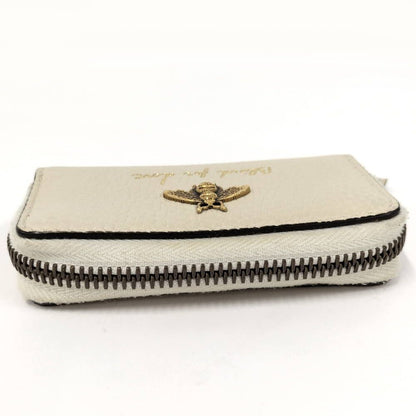 Gucci Coin Purse Bee Leather Beige — view 5