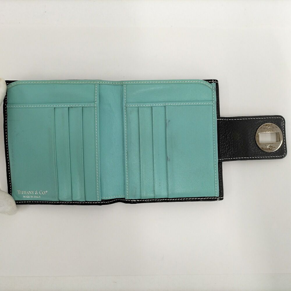 Tiffany & Co Bifold Wallet Leather Black — view 2