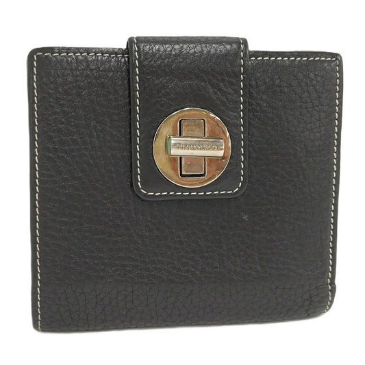 Tiffany & Co Bifold Wallet Leather Black