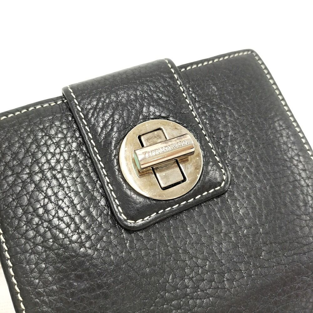 Tiffany & Co Bifold Wallet Leather Black — view 5
