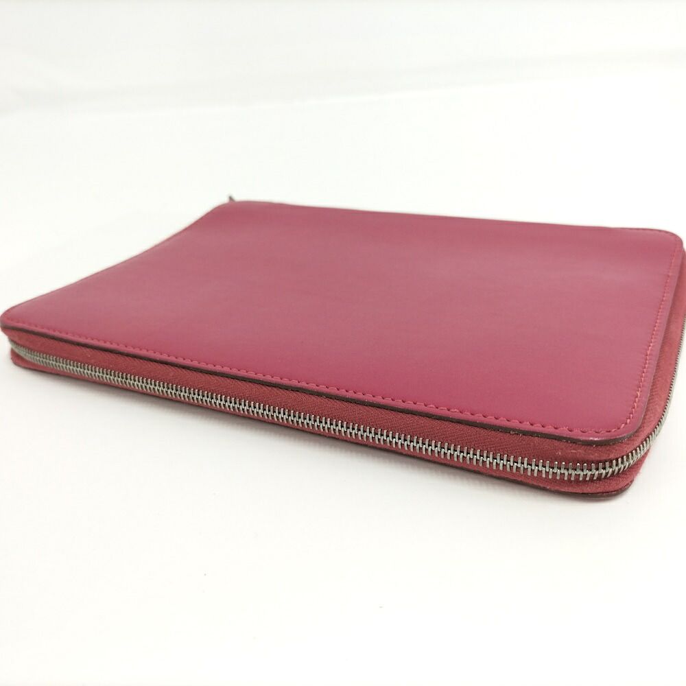 Hermes Agenda Zip Notebook Cover Leather Pink — view 7