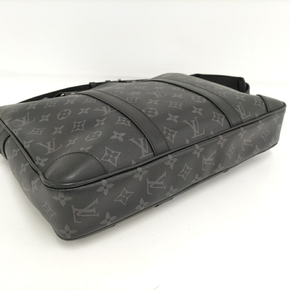 Louis Vuitton Porte Documents Voyage 2-Way Handbag Monogram Eclipse Black — view 4