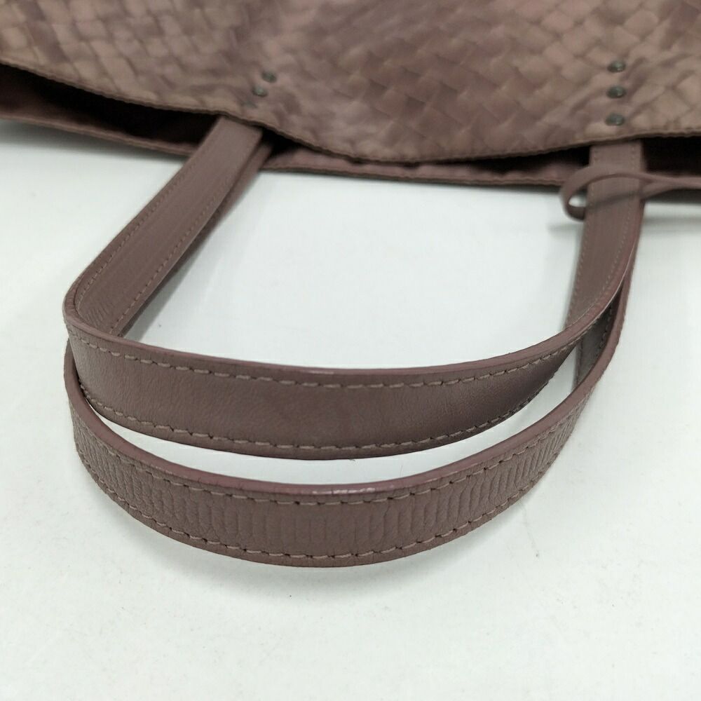 Bottega Veneta Tote Bag Intreccio Nylon Pink — view 7