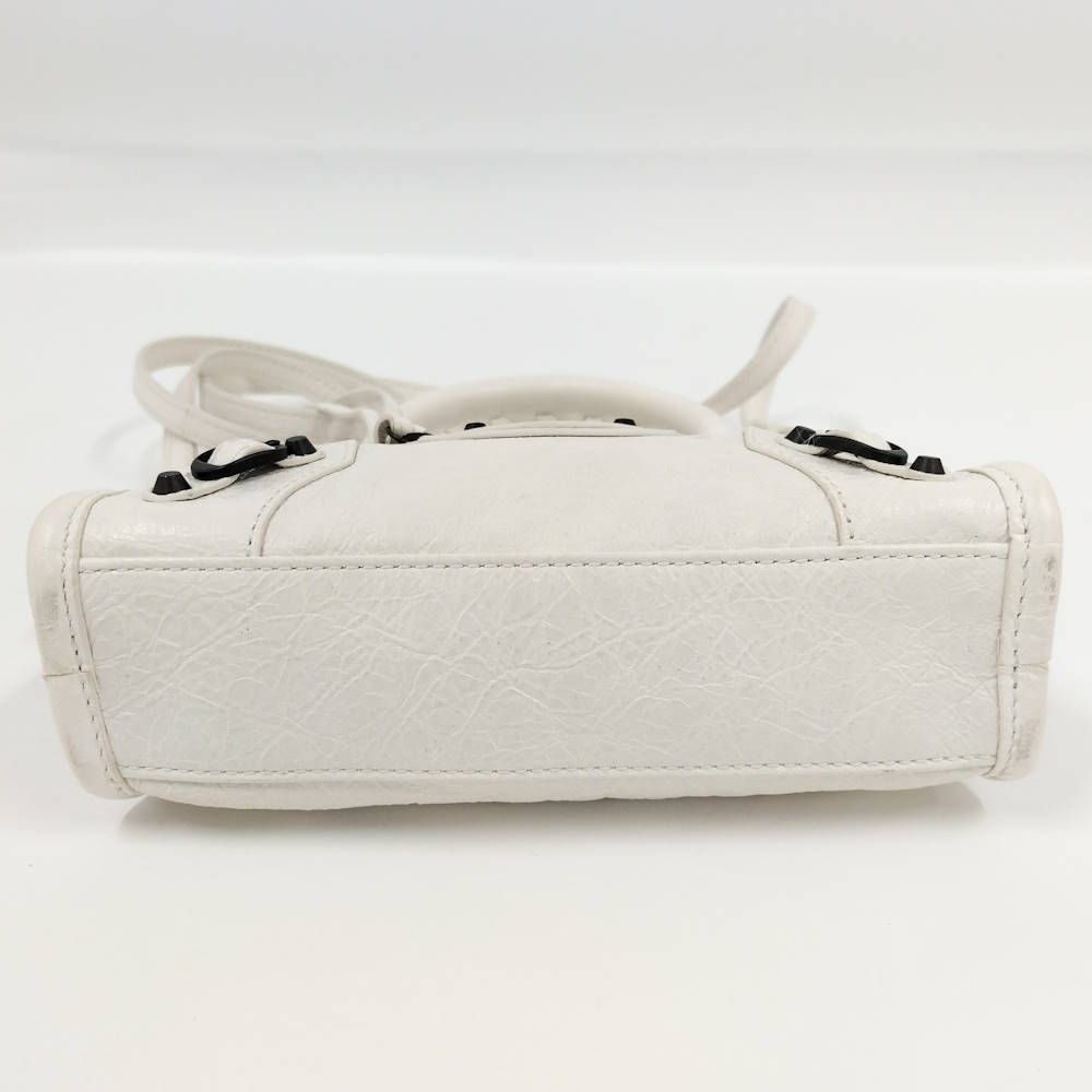 Balenciaga le City Nano 2-Way Bag Leather White — view 4