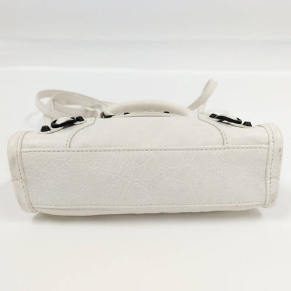 Balenciaga le City Nano 2-Way Bag Leather White — view 4