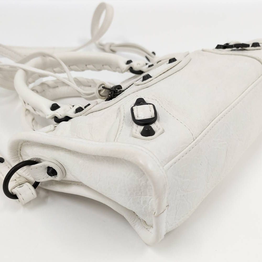 Balenciaga le City Nano 2-Way Bag Leather White — view 3