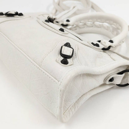 Balenciaga le City Nano 2-Way Bag Leather White — view 5