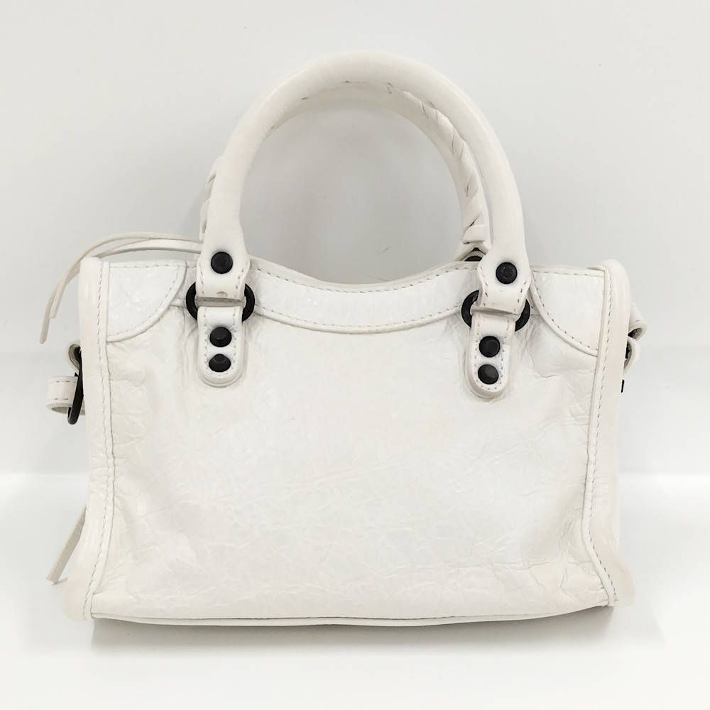 Balenciaga le City Nano 2-Way Bag Leather White — view 2