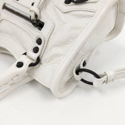 Balenciaga le City Nano 2-Way Bag Leather White — view 6
