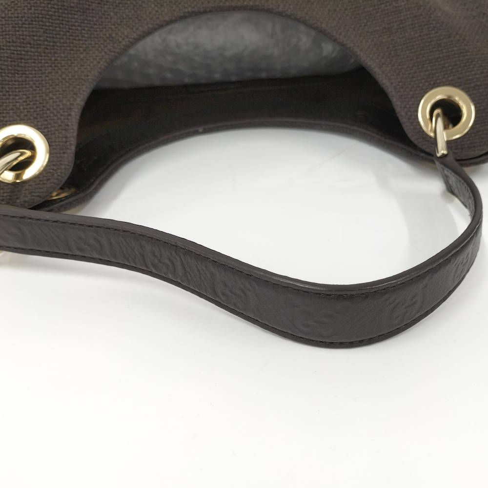 Gucci Tote Bag Guccissima Canvas Brown — view 7