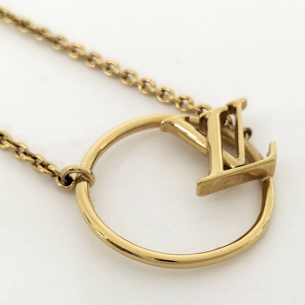 Louis Vuitton Collier LV Eclipse Necklace Gold Plated — view 6
