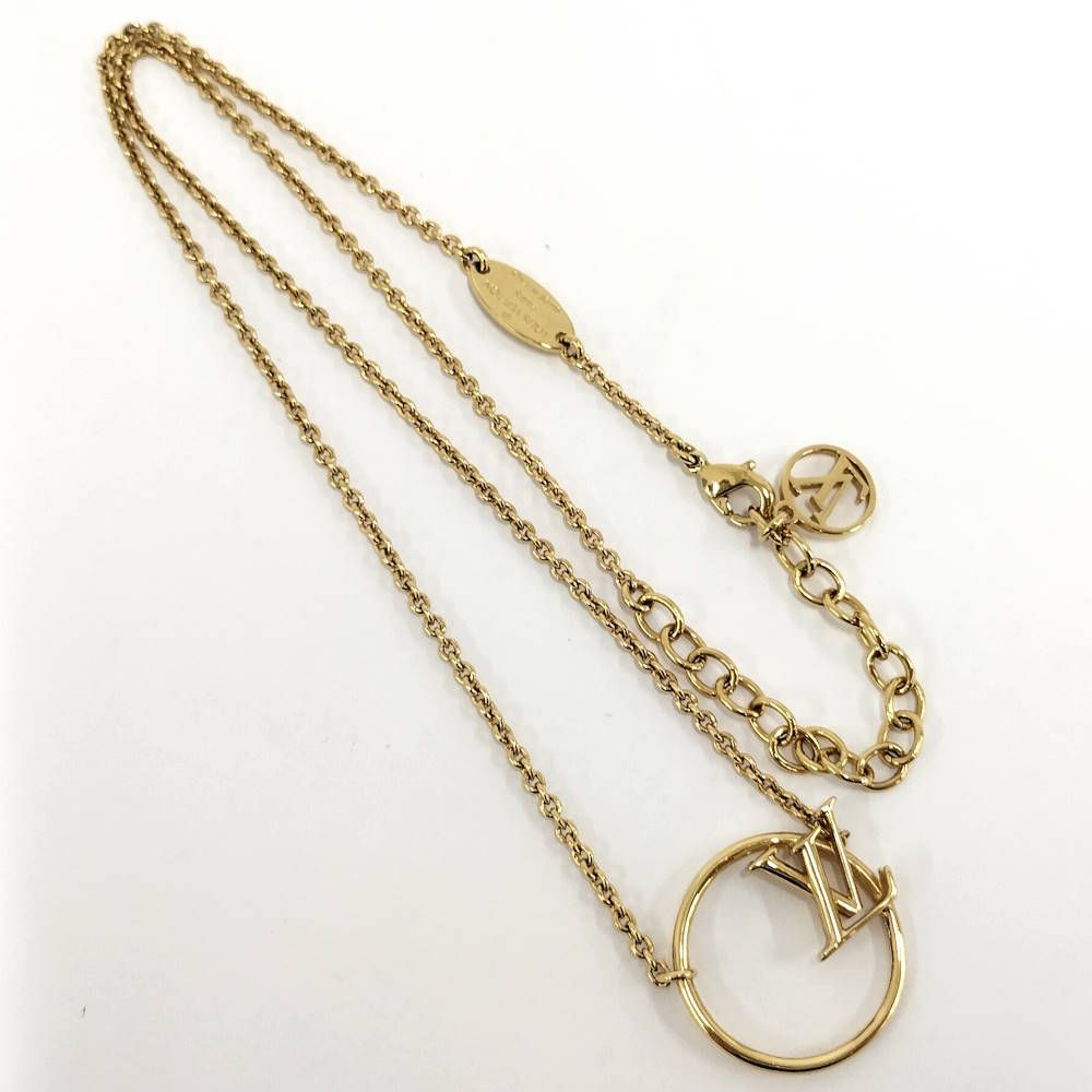 Louis Vuitton Collier LV Eclipse Necklace Gold Plated — view 4
