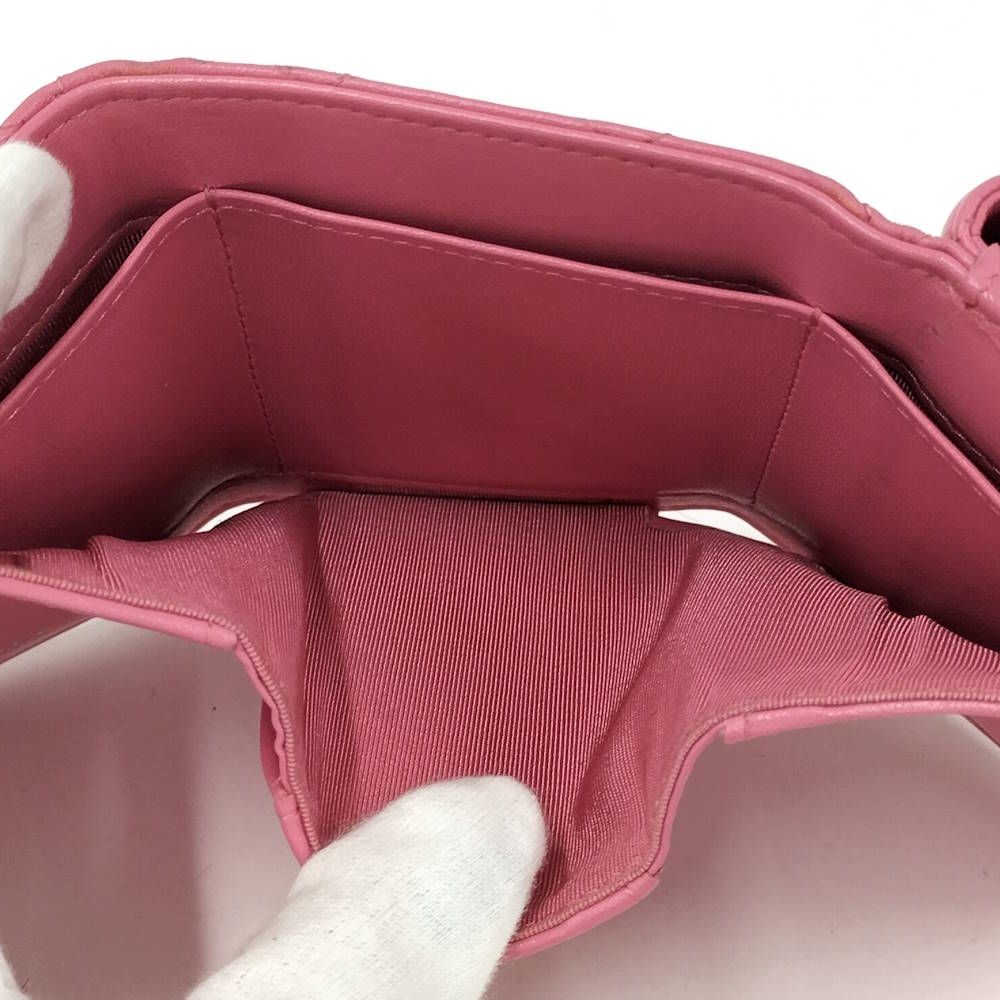 Chanel Classic Small Flap Wallet Quilted Lambskin Pink — view 6