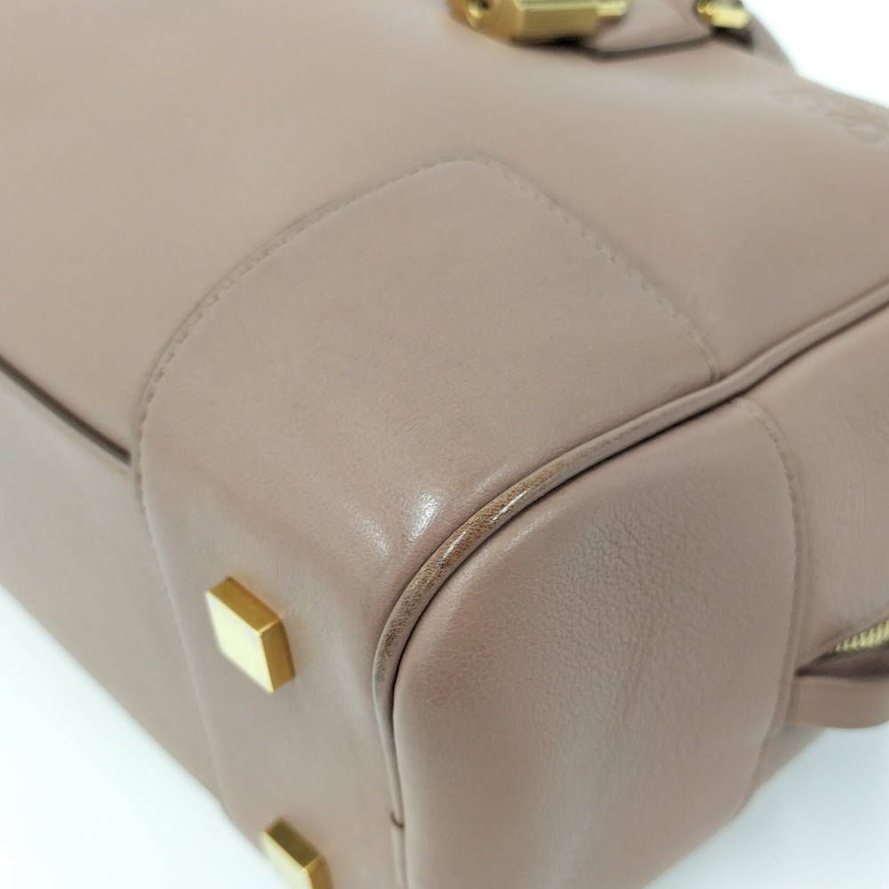 Loewe Amazona 28 2-Way Handbag Leather Pink Beige — view 3