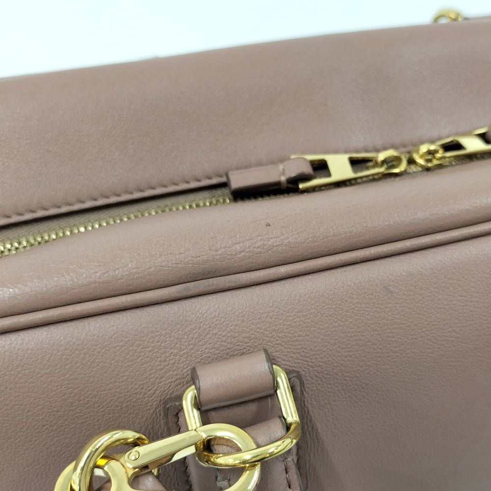 Loewe Amazona 28 2-Way Handbag Leather Pink Beige — view 7