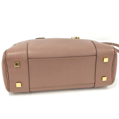 Loewe Amazona 28 2-Way Handbag Leather Pink Beige — view 5
