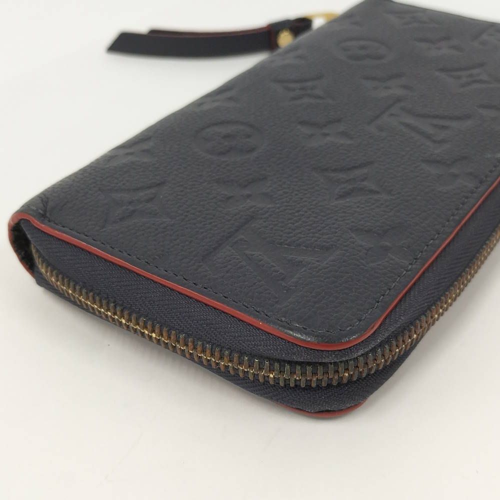 Louis Vuitton Zippy Wallet Monogram Empreinte Marine Rouge — view 4