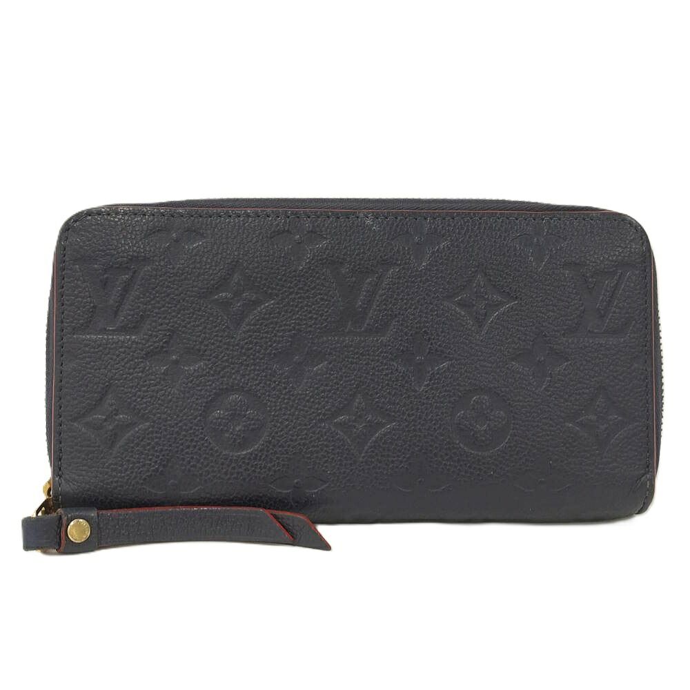 Louis Vuitton Zippy Wallet Monogram Empreinte Marine Rouge