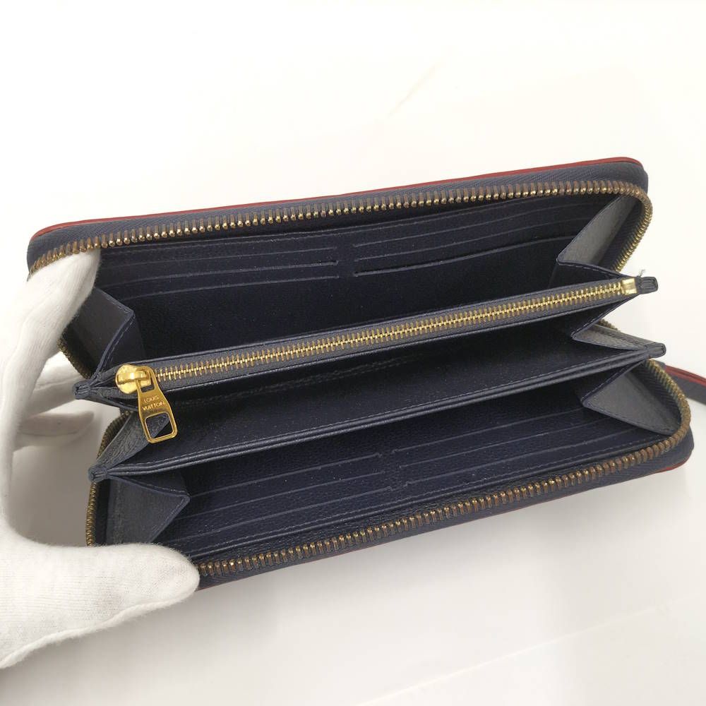 Louis Vuitton Zippy Wallet Monogram Empreinte Marine Rouge — view 2