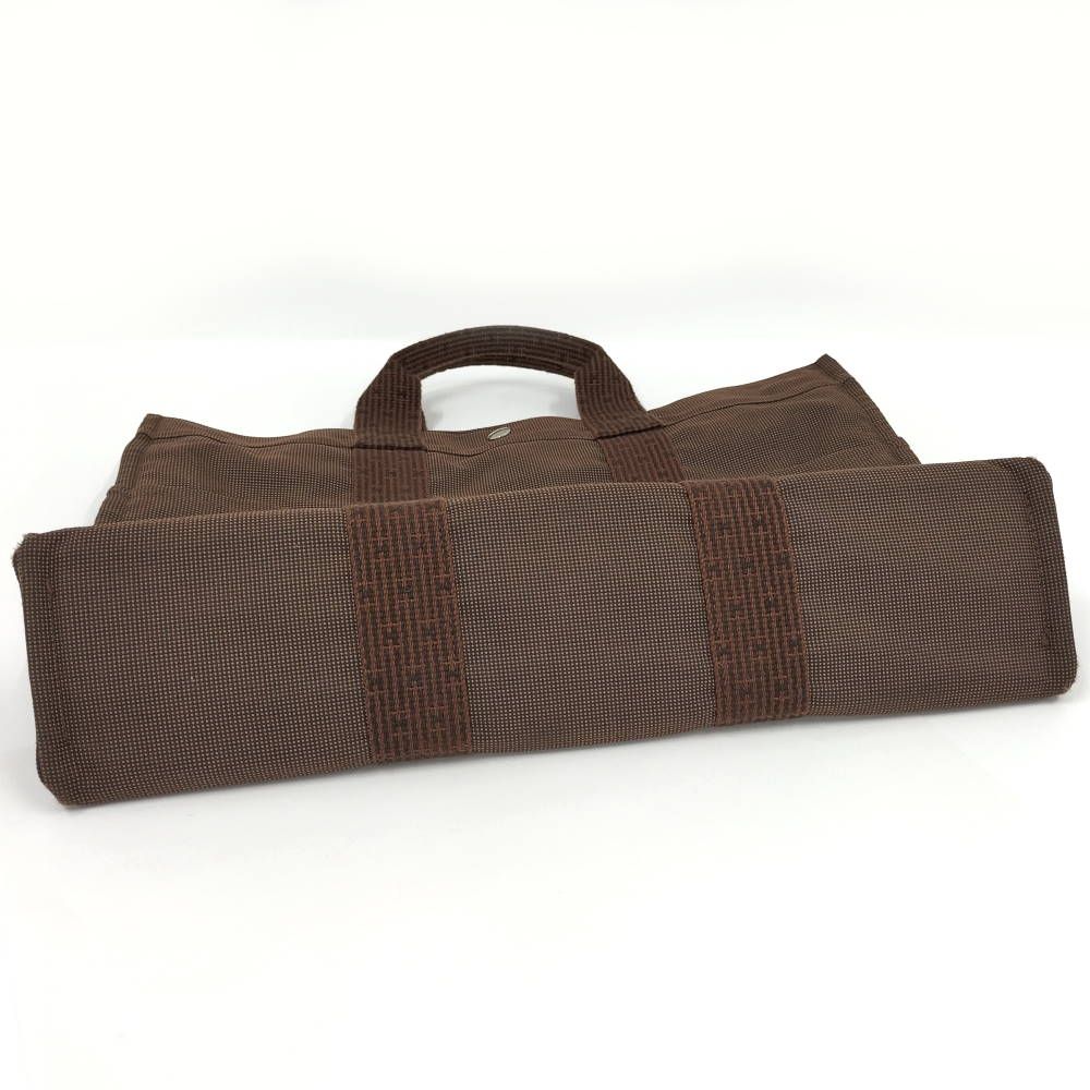 Hermes Her Line MM Tote Bag Canvas Brown — view 5